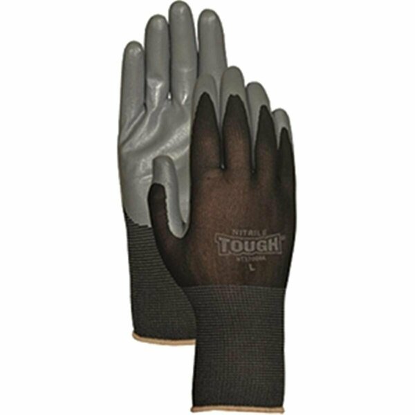 Hoffman Medium Nitrile Tough Black Work Glove 639751137320